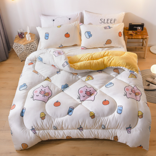 snow pigeon hot-selling brushed printing thermal winter duvet quilt for spring and autumn duvet insert 2 m 3.50kg： 70 yuan