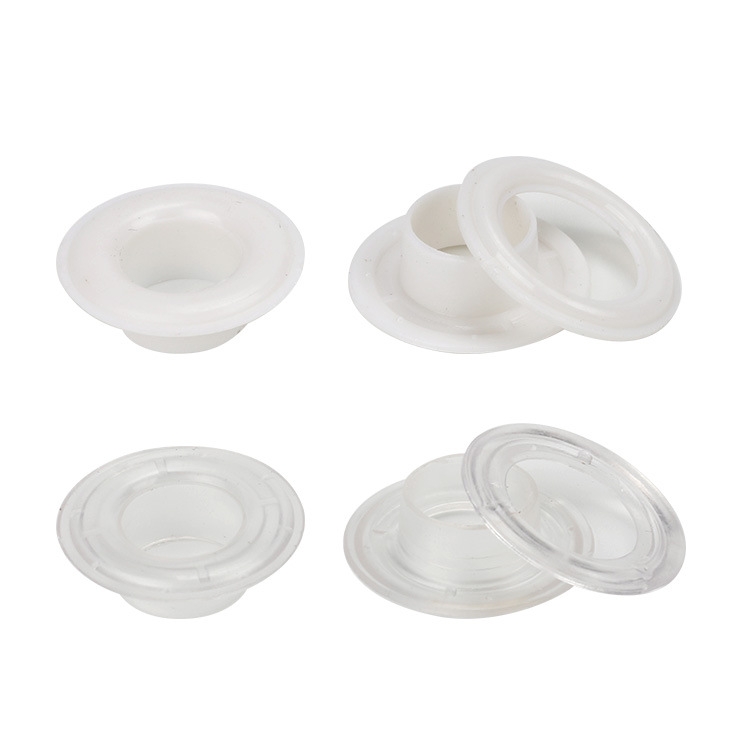 Plastic corns PC air button white transparent Plastic corns bag air hole environmental protection ring nylon button wholesale h