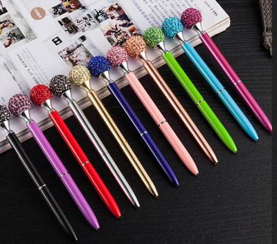 Color diamond ball, crystal pen, gem ball pen, student gift stationery, ball pen