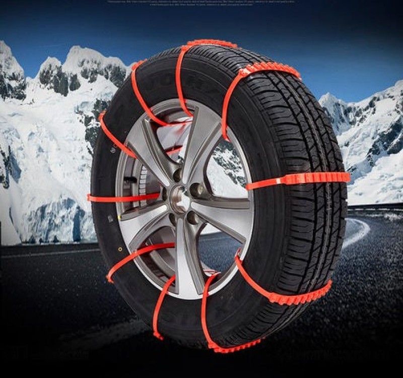tyre chain anti-skid chains car snowy road icy