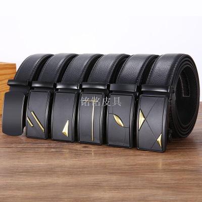 Men's automatic belt fashion casual belt no standard buckles on the wholesale