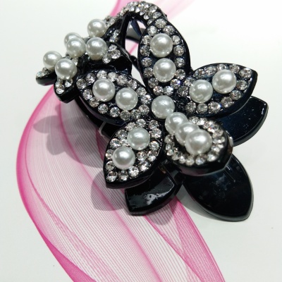 The new pattern crystal drill duck clip environmental protection continues to be popular jewelry claw clip tiara