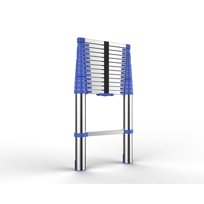 Extension ladder European standard thickened aluminum alloy engineering ladder household folding ladder (elevating man-shaped ladder) bamboo ladder