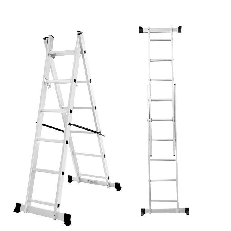 Interior decoration thickened aluminum alloy scaffold ladder project folding combination ladder table pull