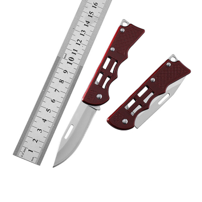New Lock-Free Outdoor Folding Knife Stainless Steel Camping Knife Portable Knife Sharp Fruit Knife Peeler in Currently Available