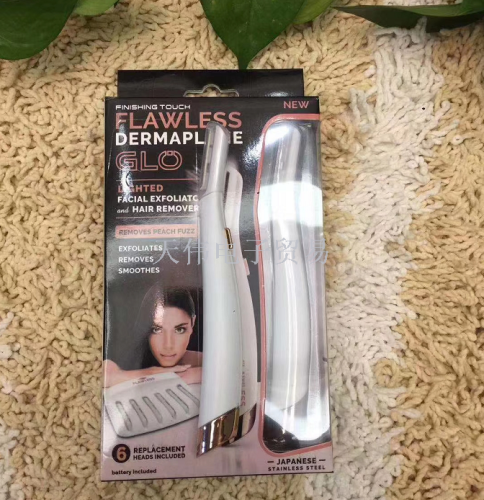 flawless dermaplane glo new women‘s shaver led eyebrow trimmer led shaver