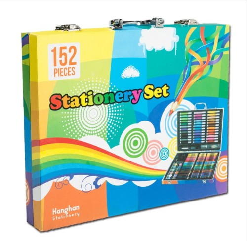 Summer Vacation Student Training Gifts New 152 Pieces Watercolor Pens Set Children Painting Kit Opening Ceremony Gifts