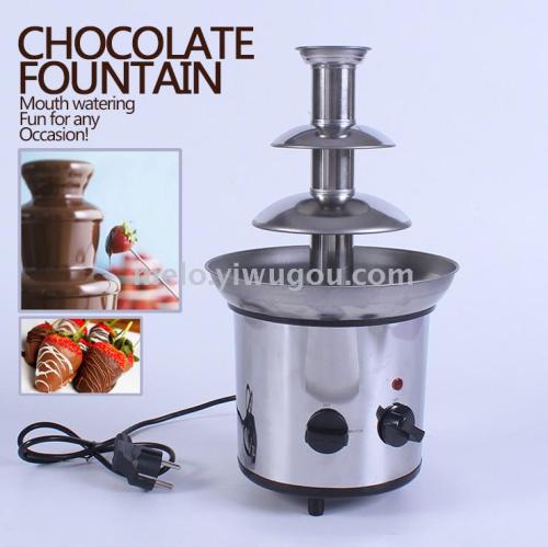 Three-Layer Stainless Steel Chocolate Fountain Machine， chocolate Machine， chocolate Pot