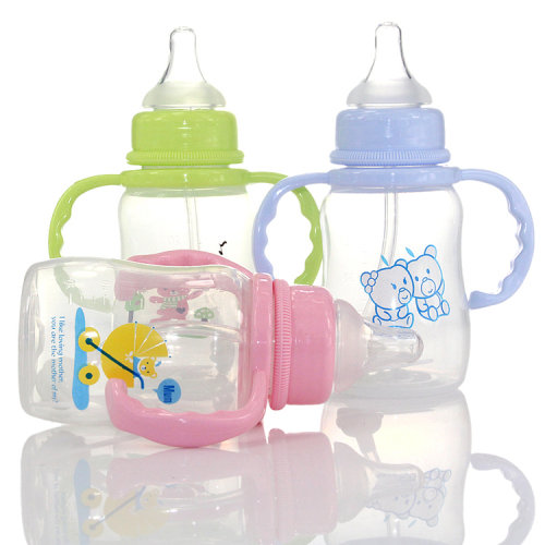 Apple Bear New Newborn Standard Caliber Maternal and Child Supplies Feeding Bottle PP Straw Feeding Bottle 150ml 