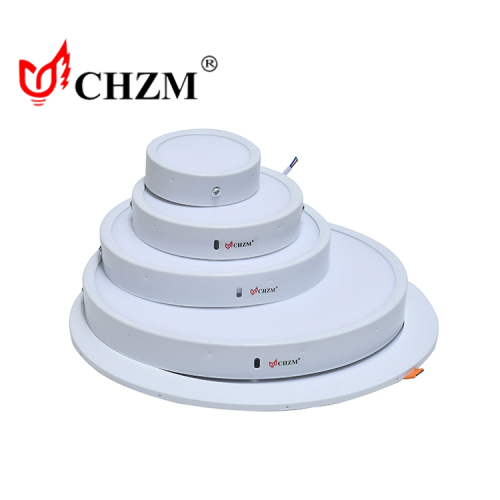 chzm concealed surface mounted round zinc alloy die-cast aluminum panel lamp