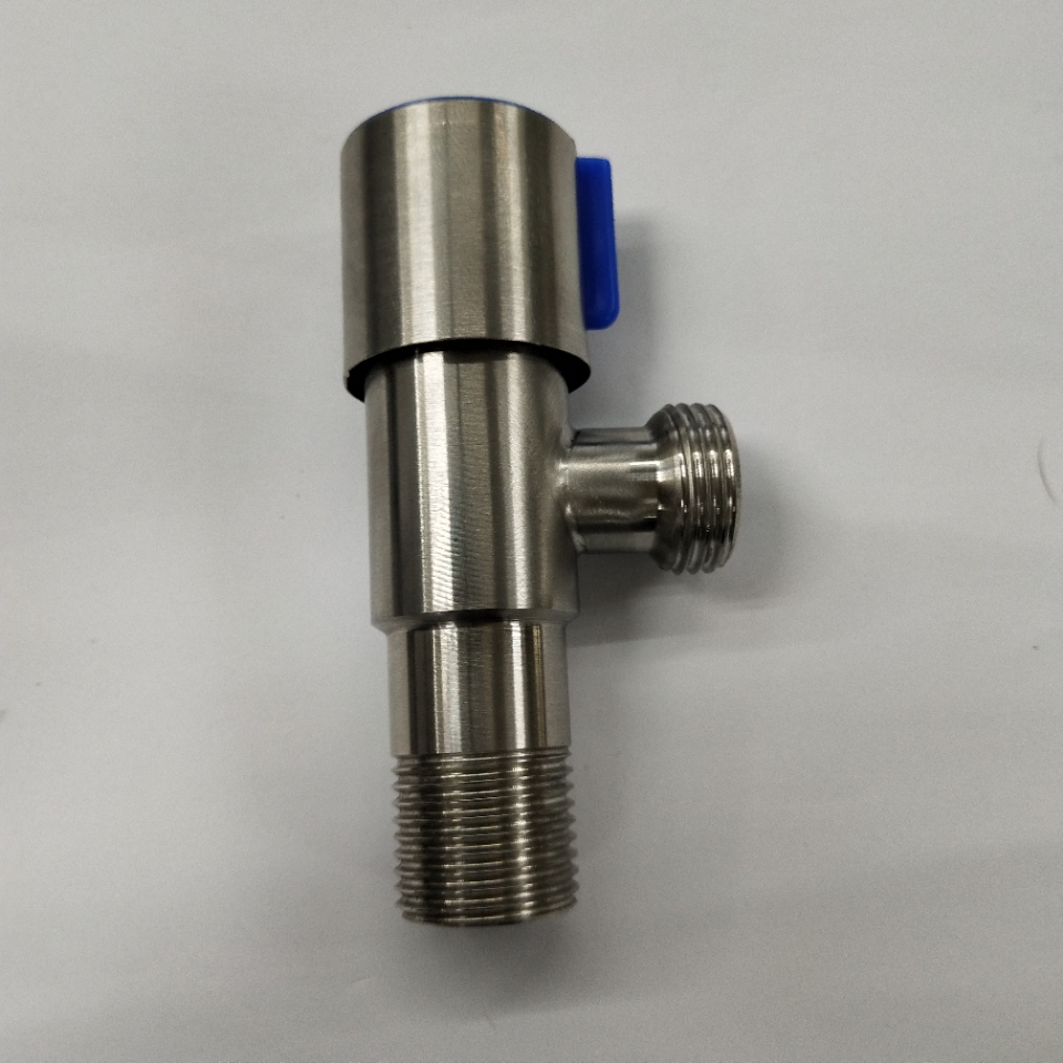 Stainless steel Angle valve 1/2 copper core Angle of red and blue wheel Stainless steel Angle valve 4 minute Angle valve toilet kitchen Angle valve