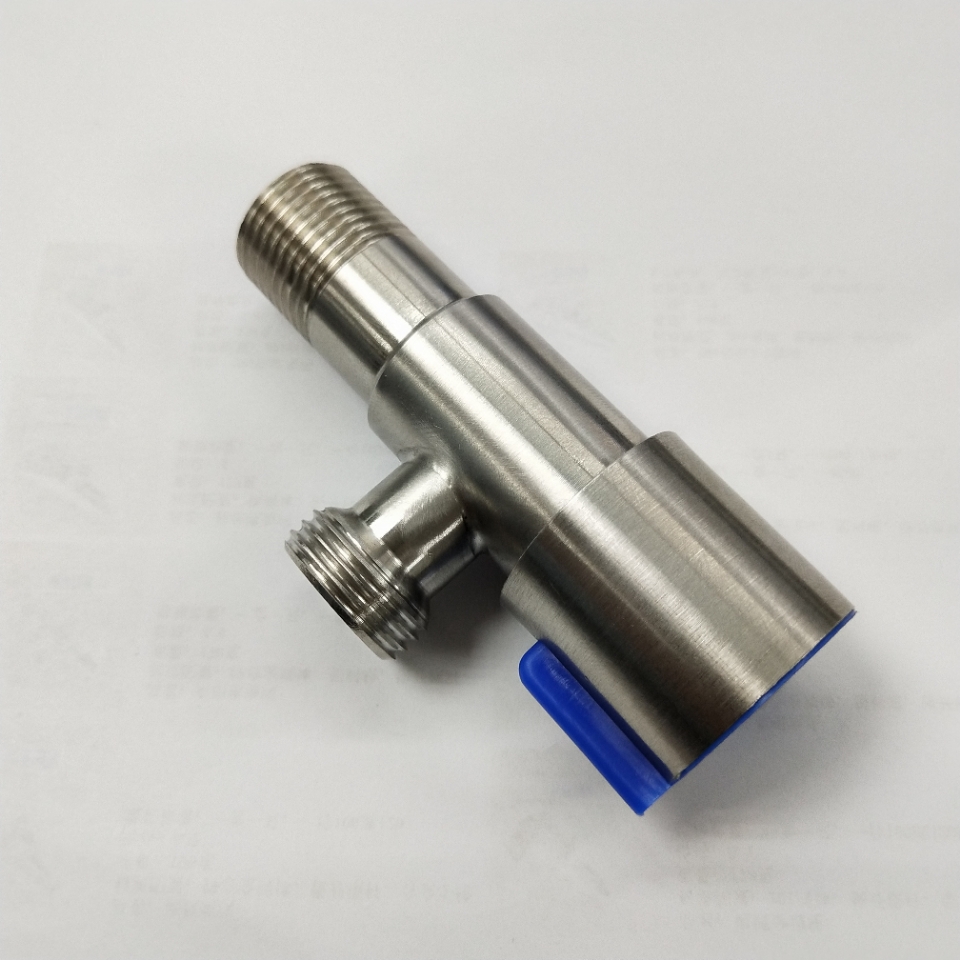 Stainless steel Angle valve 1/2 copper core Angle of red and blue wheel Stainless steel Angle valve 4 minute Angle valve toilet kitchen Angle valve