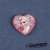 Heart-shaped frozen jewelry princess ring ear clip handmade finished DIY accessories resin flat plate