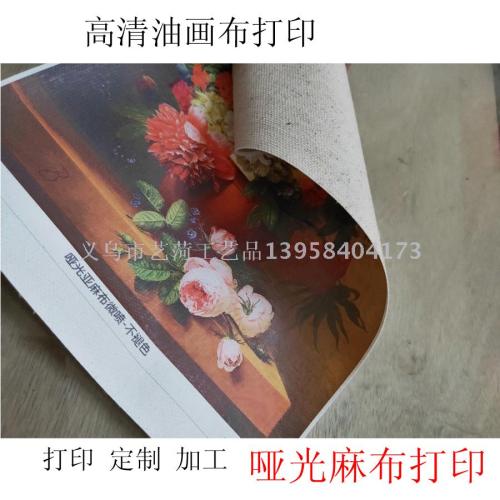 export canvas printing hd linen painting core inkjet custom cotton painting matte canvas painting