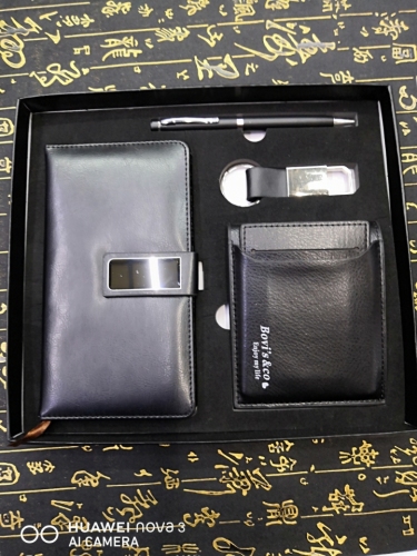a6 notebook ballpoint pen wallet keychain