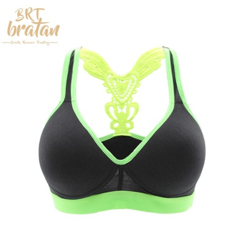 aolijia · foreign trade hot selling middle east and south america women‘s sports bra water soluble flower beauty back wireless bra
