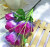 5 head with yarn bud rose supermarket for silk flower false flower floret export trade flowers