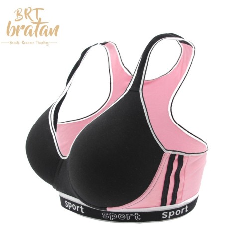 cotton breathable comfortable large cup wireless sports bra thin mold cup yoga bra