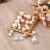 Manufacturers direct supply ABS imitation pearl DIY fashion stud chest button accessories