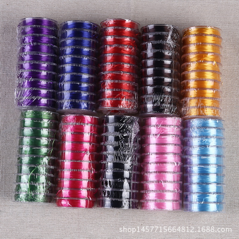 DIY hand-woven bracelet string string 10 meters imported flat crystal line Buddha bead elastic line