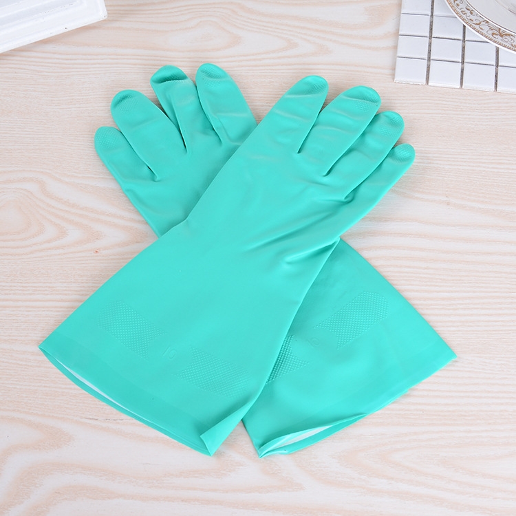 Oil resistant acid and alkali corrosion resistant green ding qing corrosion protective hand