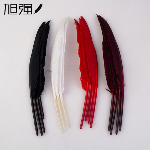 Factory Supply Bulk Goose Feather for Pen Special 30-35cm Humpback Feather Wholesale DIY Feather Pen Material