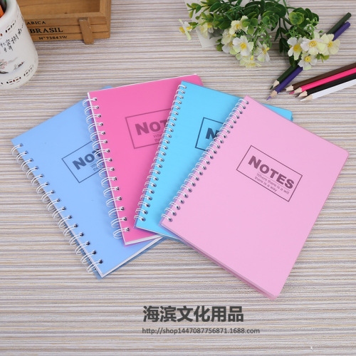 factory creative diary book soft copy notebook office student notepad korean stationery coil book wholesale customization