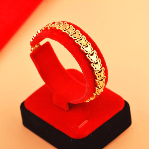 Origin Supply Style Vietnam Placer Gold Jewelry Non-Fading Arrow Fox Head Dolphin Watch Chain Bracelet Wholesale 