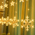 Cross-Border E-Commerce Led Ornamental Festoon Lamp High and Low Curve Curtain Snowflake Wish Ball Light Holiday Christmas Jubilant Decoration