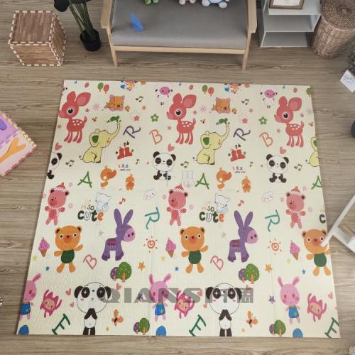 Qiansi Crawling Mat XPe Foldable Children Baby Home Living Room Foam Floor Mat Thickened Baby Crawling Mat 