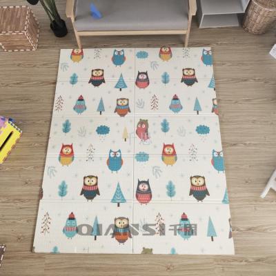 Qiansai baby crawl mat folding thickened living room XPE foam floor mat baby whole child crawl mat