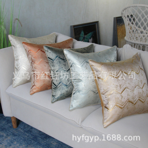 Light Luxury Sofa Cushion Office Living Room Lumbar Pillow Bed Head Backrest Cushion Pillowcase without Core Customizable