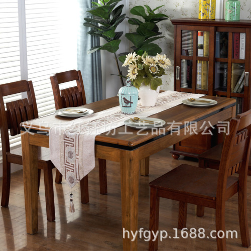 New House Table Runner Simple Dining Table Tea Table Flag Chinese Zen Chinese Style Decoration long Cloth Nordic Bed Runner Bed Tail Towel 