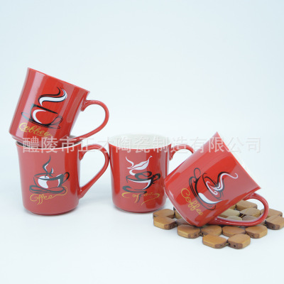 The new imitation ceramic coffee mug can be ceramic coffee design ceramic advertising cups cups cups water cups ceramic cups