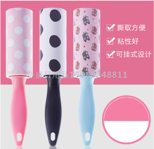 mini tearable clothes roller sticky roller dust removal paper clothes dust remover 30 tear