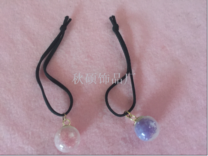 Children ladies Plastic ball hair band hair cord hair band h...