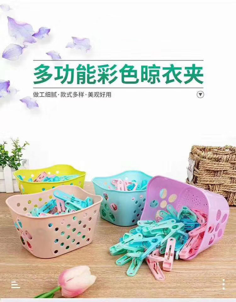 Plastic basket Clip wholesale net bag 20 clothespin factory ...