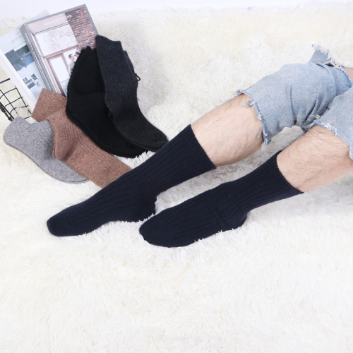 New Socks Men‘s Winter Mid-Calf Socks Home Warm Rabbit Wool Socks Stink Prevention Hosiery Men‘s Socks Factory Wholesale