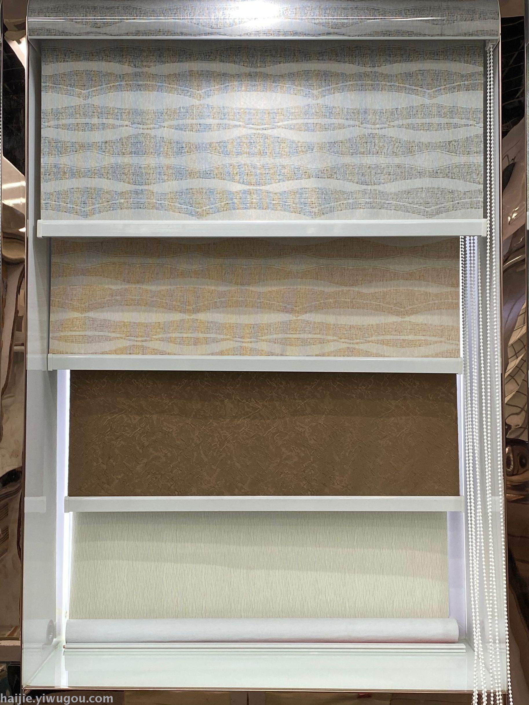 ins风北欧印花窗帘遮光卷帘手拉 卫生间升降客厅办公室定制