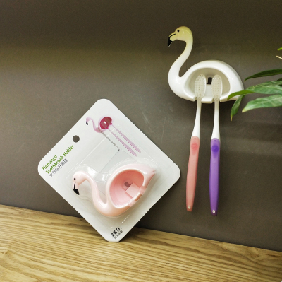 Creative household toilet daily necessities - flamingo toothbrush hanging \\ \"meilong yu, Shang ke \\\" manufacturers direct sales