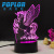LED colorful 3 d night light LED light acrylic new unique creative gifts decorative decorations touch the base