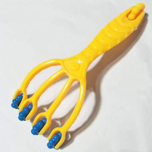 Factory Direct Color Hand Grasping Four finger Roller Massager， four-Claw Head Massager Can Massage the Whole Body