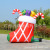 Inflatable Santa Claus cartoon snowman custom is suing Christmas tree Inflatable climbing wall decorations decorate the train