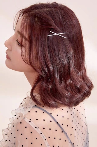 hairpin side clip girl korean internet celebrity hairpin word clip simple hairpin rhinestone top clip bangs clip headdress