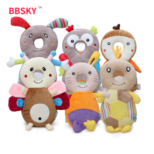 Cute Cartoon Classic Six Animal Anti-Fall Pillow Thickened Infant Head Protection Anti-Fall Pillow 