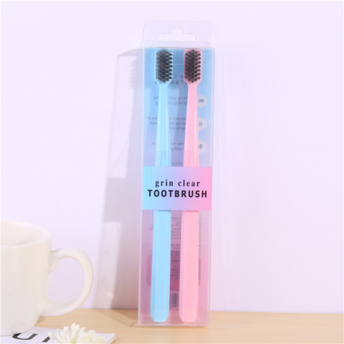 japanese style couple toothbrush women‘s cute suit 2 pcs household authentic adult super soft nano toothbrush