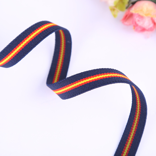 striped three-color ribbon clothing fashion decorative crafts polyester accessories fiber multi-color lace figured cloth with elastic band