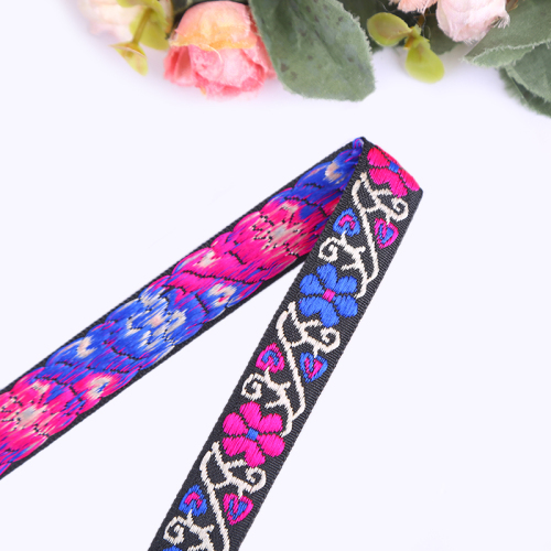 Pastoral Small Flower Ribbon Handmade DIY Ethnic Style Characteristic Clothes Accessories Accessories Elastic Band Boud Edage Belt