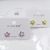 Chun xia S925 silver needle star earring copper plated genuine gold set 4A zircon simple fashion high quality jewelry