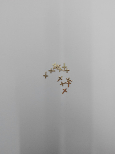 nail Metal Accessories Small Cross Decoration Accessories Copper Accessories Nail Patch 3.5 * 5mm Customization as Request 